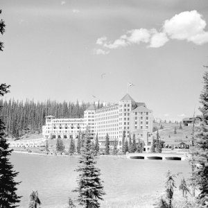 Chateau Lake Louise in Alberta in 1940