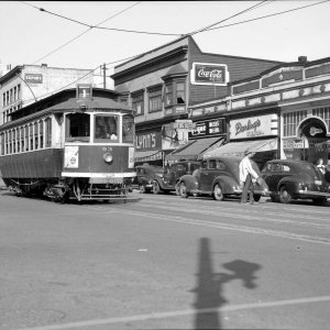 Granville Street in Vancouver in 1948