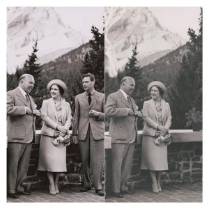 King George VI & Queen Elizabeth alongside Prime Minister William Lyon Mackenzie King